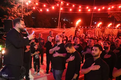 عزاداری شب اربعین در موکب انصارالمهدی(عج) شهرک سعدی شیراز