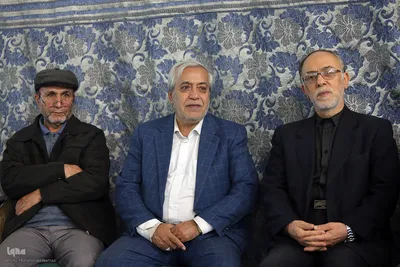 از راست مصطفی صدرزاده و محمدحسین سبزعلی، جشن ختم قرآن جلسه آموزشی علی‌اکبر ملکشاهی