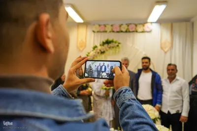 مراسم عقد زوجین در جوار حرم حضرت شاهچراغ(ع)