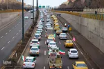 راهپیمایی خودرویی در زنجان