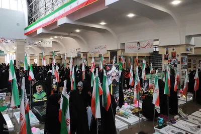 آیین بزرگداشت روز دختر در گلزار شهدا وادی رحمت