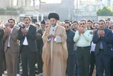 عکس | اقامه نماز عید سعید قربان در شهیدگاه اردبیل