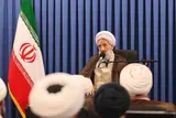 عکس | دیدار جمعی از مبلغان و مبلغات حوزه‌های علمیه ساری با  آیت‌‌الله لائینی