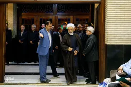 مجید انصاری در مراسم ترحیم عباس دوزدوزانی