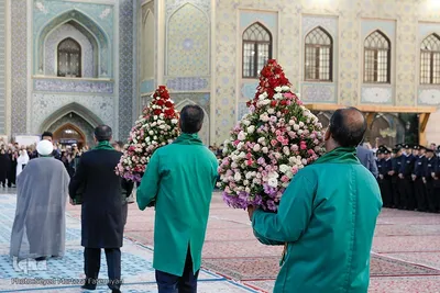 آیین تعویض پرچم حرم امام رضا(ع)