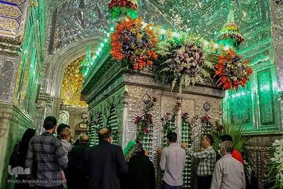 تجدید میثاق خدام حرم مطهر حضرت سیدعلاءالدین حسین(ع) با حضرت احمدبن موسی(ع)‎‎