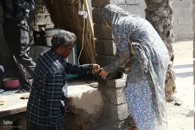 پخت «حلیم در جُم ( خمره) میراثی ۳۰۰ ساله در فین