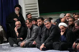 مراسم عزاداری شب عاشورای حسینی در حسینیه امام‌خمینی(ره)
