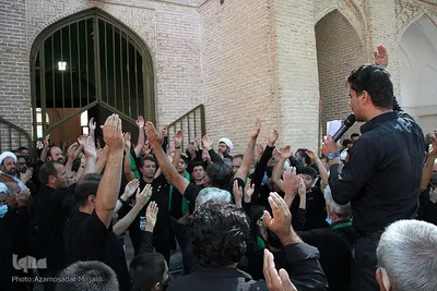 آیین سنتی عزاداری هیآت مذهبی در مسجد آخوند ملا اسماعیل یزد