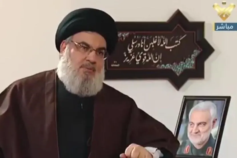 فیلم | نصرالله از ارتباط عمیق دل‌های حاج قاسم و ابومهدی می‌گوید