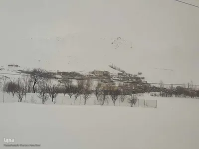 طبیعت برفی مناطق شهری و روستایی اهر