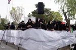 مراسم تشییع پیکر ۶ شهید جنگ رمضان در اصفهان