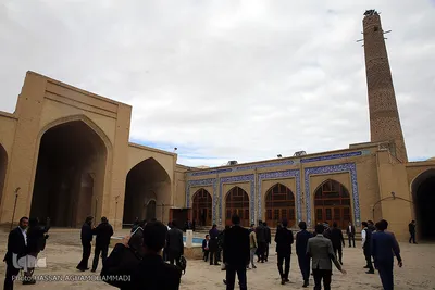 بازدید شرکت کنندگان سومین مراسم ملی بزرگداشت مجاهدان در غربت از آثار تاریخی دامغان