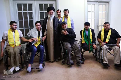 دیدار جانبازان حزب‌الله لبنان با رهبر انقلاب