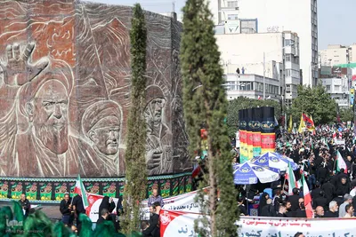 تشییع پیکر ۶۰ شهید اقتدار در تهران
