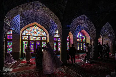 مسجد نصیر الملک در ایام نوروز‎‎