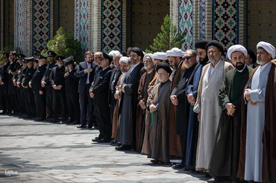 مراسم تشییع محمدحسین حشمت‌پور در حرم رضوی