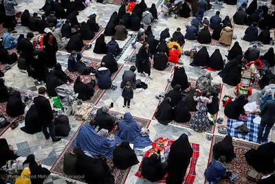 لحظه تحویل سال ۱۴۰۰ در حرم مطهر رضوی