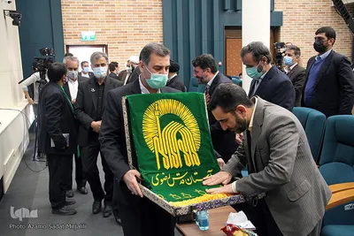 مراسم بزرگداشت شهید امیر حسین قربانی از شهدای یزدی سانحه سقوط هواپیمای اوکراینی‎‎