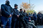 مراسم تشییع حاج بیوک آسایش مداح اهل‌بیت(ع) و رزمنده دوران دفاع مقدس‎‎