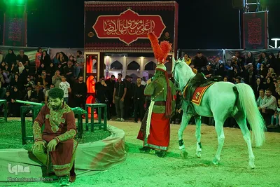 آیین تعزیه‌خوانی «دایره قسمت» در میدان امام علی (ع) اصفهان