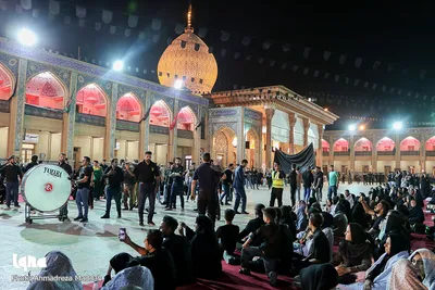 مراسم سوگواری حسینی در حرم حضرت شاهچراغ(ع)