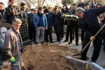 مراسم تشییع پیکر اسفندیار قره‌باغی 18 اذر ماه تبریز‎‎