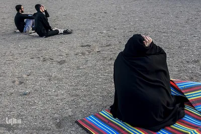 عزاداری تاسوعای حسینی در کویر «خوریان» سمنان