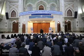  مراسم تجدید میثاق اعضای جهادگران دانشگاهی با آرمان‌های امام خمینی(ره)
