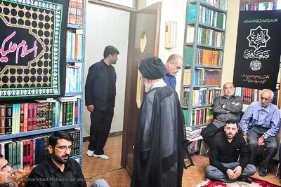 روضه‌خوانی در منزل آیت‌الله سیدعلی شفیعی