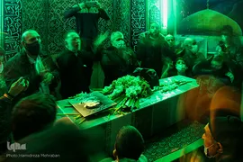 مراسم خاکسپاری و تشیع پیکر شهید «حسین فغانی»