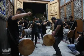 عزاداری شب شهادت امام جواد(ع) در حرم حضرت معصومه(س)