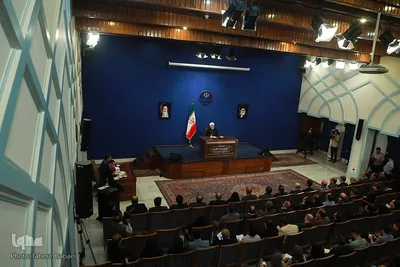نشست خبری حجت‌الاسلام والمسلمین حسن روحانی، رئیس جمهور