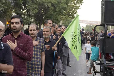 مراسم پیاده‌روی جاماندگان اربعین در شهرستان ملایر
