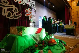 گزارش مراسم بزرگداشت آیت الله اشرفی اصفهانی و تشییع پیکر پاک شهید گمنام