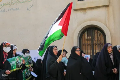 تجمع بانوان حوزوی شیراز در محکومیت جنایات رژیم صهیونیستی