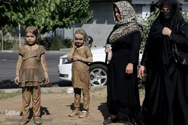 آیین «گل‌مالی» هیات عشاق العباس لرستانی‌های مقیم تهران در عاشورای حسینی