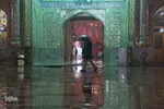 اولین برف زمستانی در قم