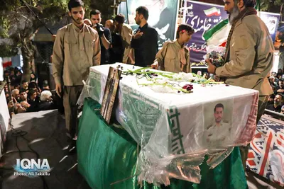 وداع ملایری‌ها با شهید علیرضا فتحی