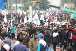 Haul Jenderal Soleimani, Ribuan Orang Irak Berpawai di Baghdad
