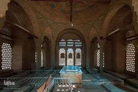نمای داخلی تکیه چهارسوقی(صاحب روضات)