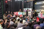 مراسم تشییع شهیدان «مهدی زیبا» و «اسماعیل نادی»