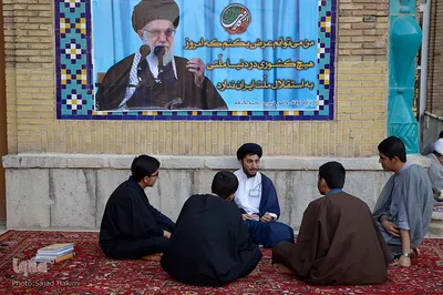 مراسم اعتکاف در مسجد جامع قم