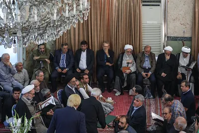 مراسم ترحیم حاجیه خانم فلسفی، همسر مرحوم آیت‌الله مصطفی مسجدجامعی