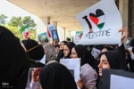 تجمع پرشور دانشگاهیان علوم پزشکی شیراز در محکومیت جنایات رژیم صهیونیستی‎