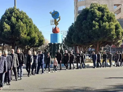 مراسم عزاداری خیابانی شهادت حضرت زهرا(س) در اهر