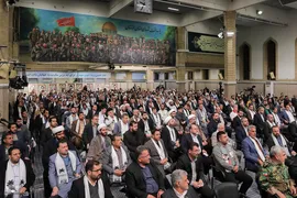 دیدار دست‌اندرکاران دومین کنگره ۲۴ هزار شهید استان خوزستان بار هبر معظم انقلاب
