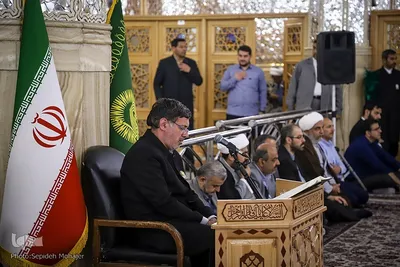 مراسم بزرگداشت حکیم معاصر محمدحسین حشمت‌پور در حرم مطهر رضوی