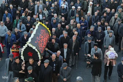 مراسم تشییع ۶ شهید گمنام در سمنان