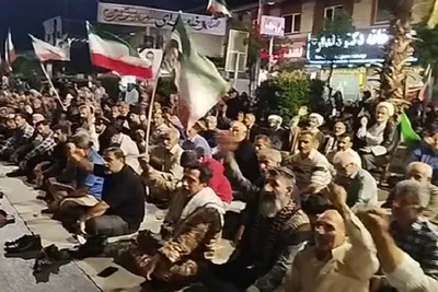 نودمین اجتماع شبانه مردم انقلابی فریدونکنار